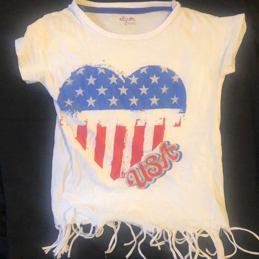 Small (red,white and blue) girls shirt